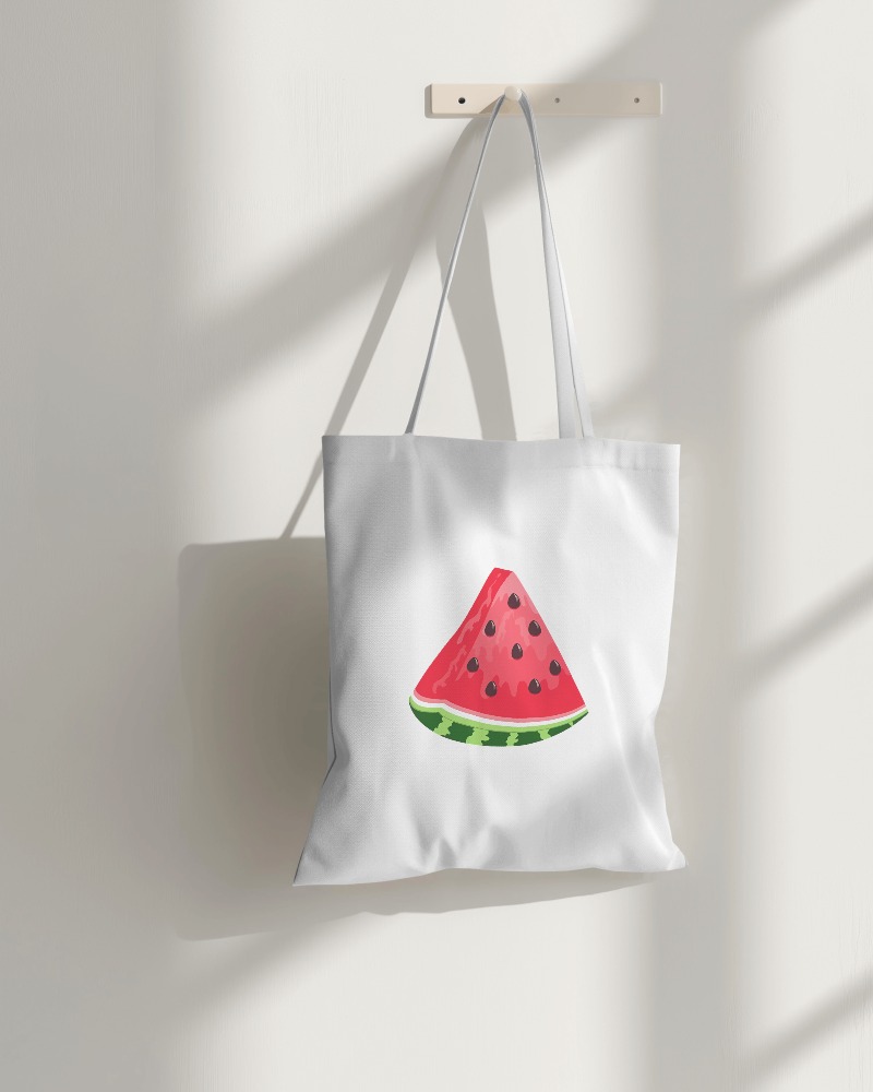 Unisex Tote Bag with Zipper – White (Standard)