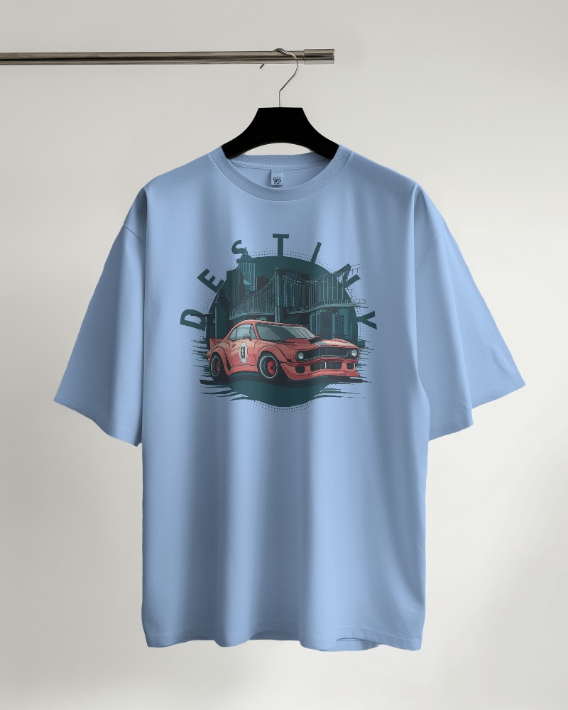 Unisex Oversized Classic T-Shirt Baby Blue - Destiny