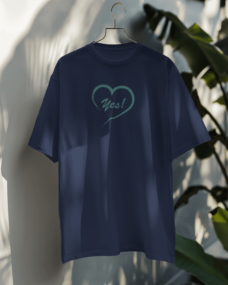 Unisex Oversized Classic T-Shirt Love Yes